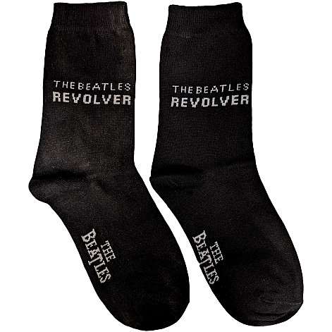 The Beatles ponožky, Revolver Horizontal Black, pánské - velikost 7 až 11 (41 až 45)