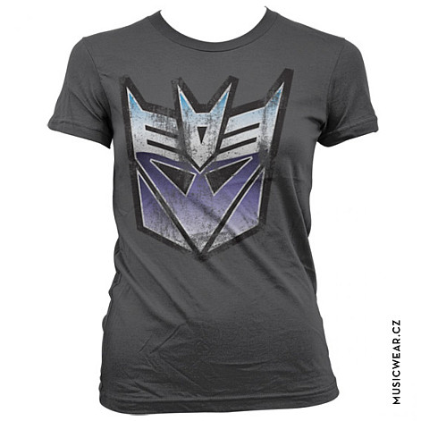 Transformers tričko, Distressed Decepticon Shield Girly, dámské