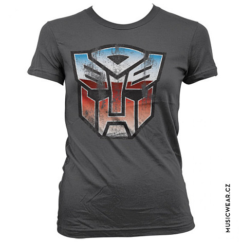Transformers tričko, Distressed Autobot Shield Girly, dámské