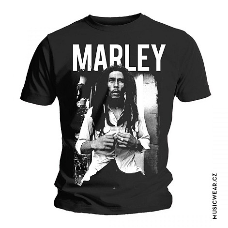 Bob Marley tričko, Black & White, pánské