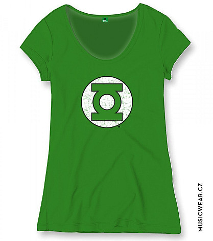 Green Lantern tričko, Green Logo, dámské