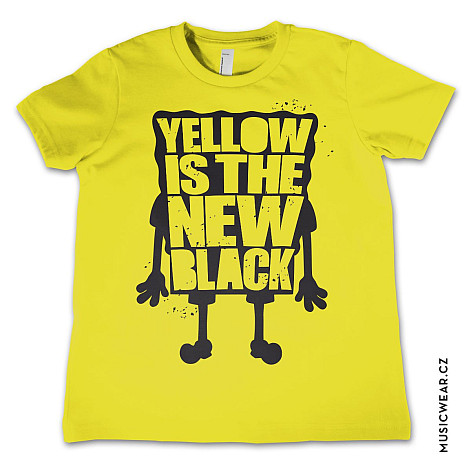 SpongeBob Squarepants tričko, Yellow Is The New Black Kids, dětské