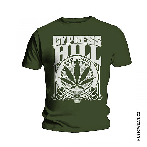 Cypress Hill tričko, 420 2013 Khaki, pánské