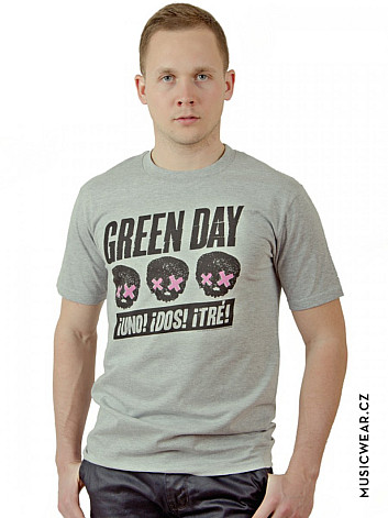Green Day tričko, 3 Heads Better Than 1, pánské