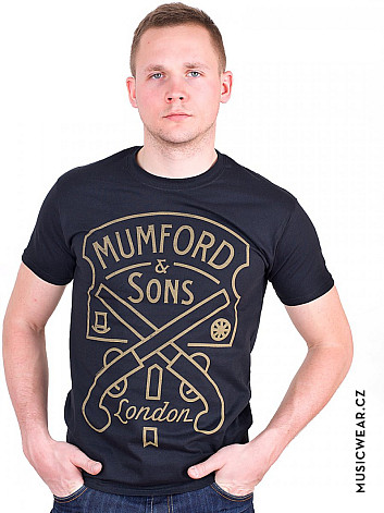 Mumford & Sons tričko, Pistol Label, pánské