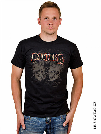 Pantera tričko, Watermarked Skulls, pánské