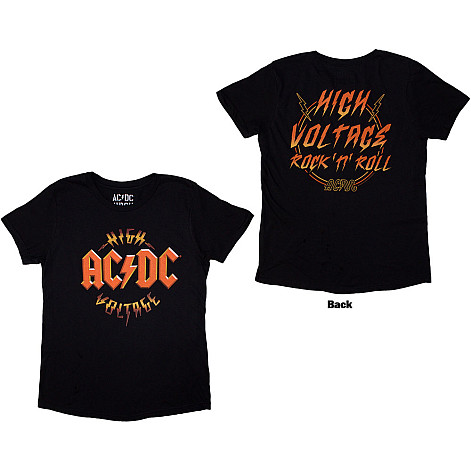 AC/DC tričko, High Voltage RnR BP Black, dámské