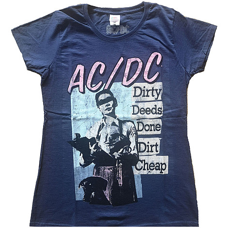 AC/DC tričko, Vintage DDDDC Navy, dámské