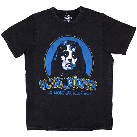 Alice Cooper tričko, No More Mr Nice Guy Stone Wash Black, pánské