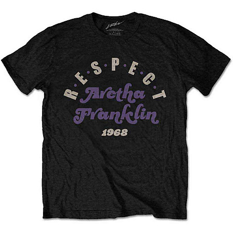 Aretha Franklin tričko, Respect Black, pánské