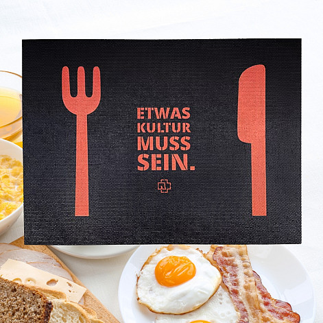 Rammstein vinylové prostírání 40 x 30 cm, Etwas Kultur Black, unisex