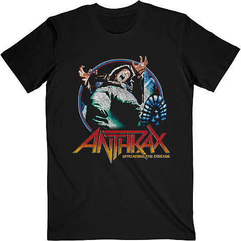 Anthrax tričko, Spreading Vignette Black, pánské