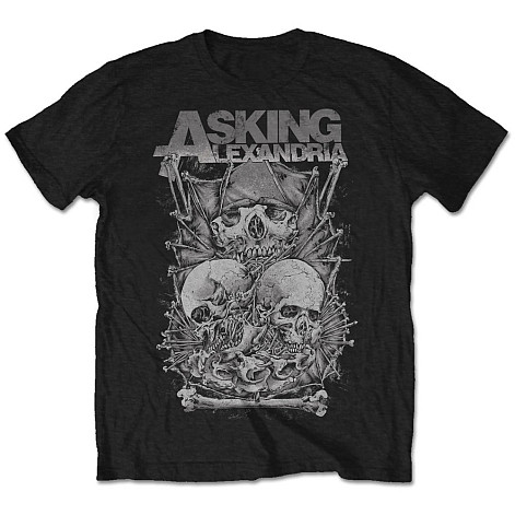 Asking Alexandria tričko, Skull Stack, pánské