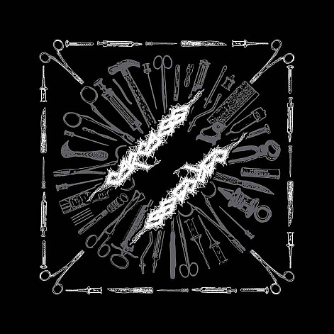 Carcass bavlněný šátek 55x55 cm, Tools Black