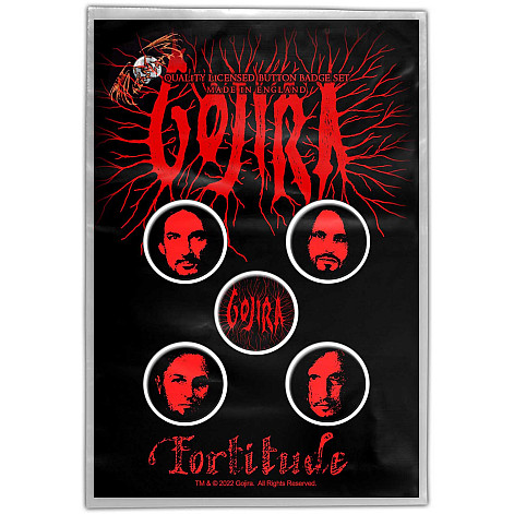 Gojira set 5-ti placek průměr 25 mm, Fortitude