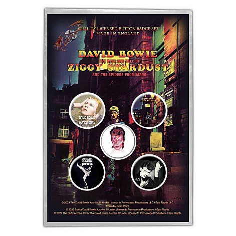 David Bowie set 5-ti placek průměr 25 mm, Early Albums