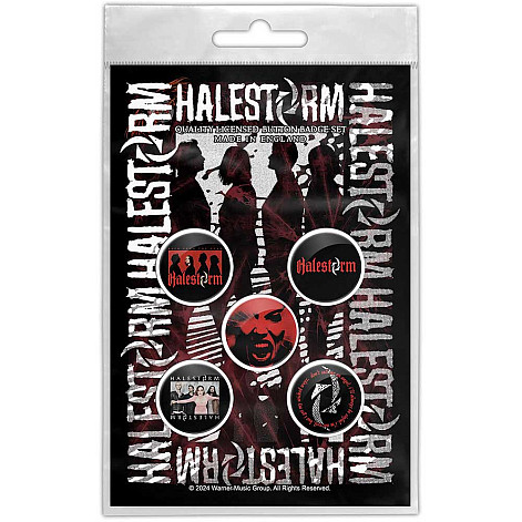 Halestorm set 5-ti placek průměr 25 mm, Portrait