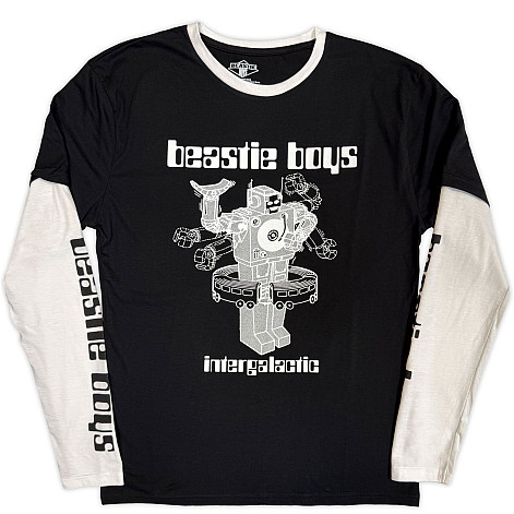 Beastie Boys tričko dlouhý rukáv, Intergalactic Robot Black & White, pánské