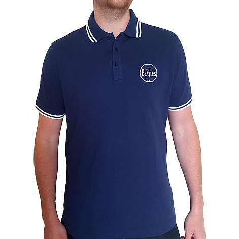 The Beatles tričko, Drum logo Polo Navy, pánské