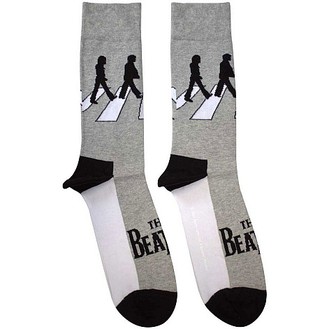 The Beatles ponožky, Abbey Road Silhouettes Grey, unisex - velikost 4 až 7 (36 až 40 EU)