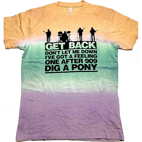 The Beatles tričko, Get Back Gradient Dip-Dye, pánské