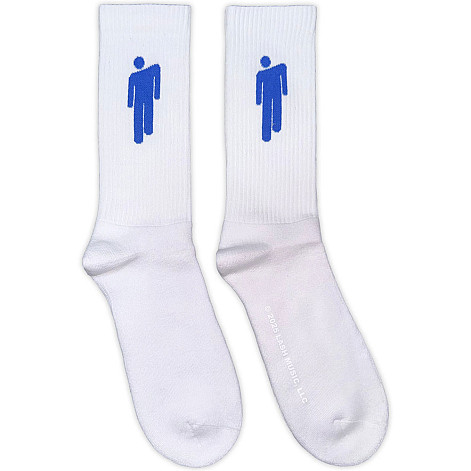 Billie Eilish ponožky, Blue Blohsh White, unisex - velikost 7 až 11 (40 až 45 EU)