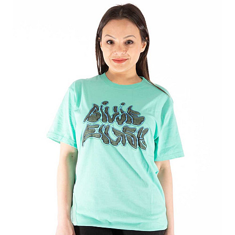 Billie Eilish tričko, Neon Logo Billie BP Blue, pánské