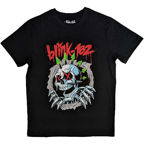 Blink 182 tričko, Six Arrow Skull Black, pánské