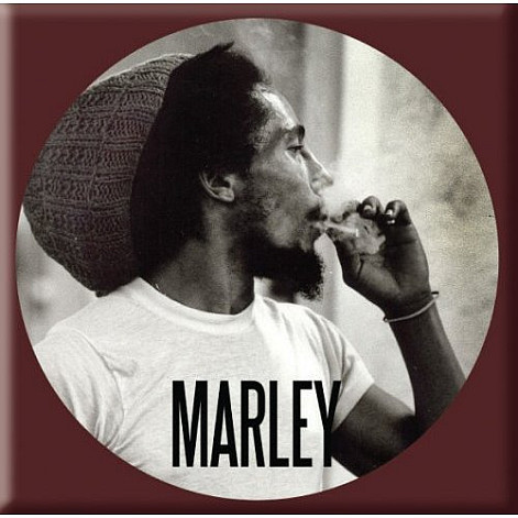 Bob Marley magnet na lednici 75mm x 75mm, Circle