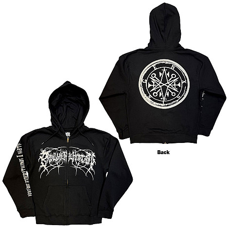Bring Me The Horizon mikina, Metal Logo Genxsis Zipped BP Black, pánská
