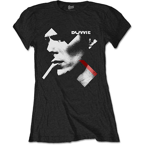 David Bowie tričko, X Smoke Red, dámské