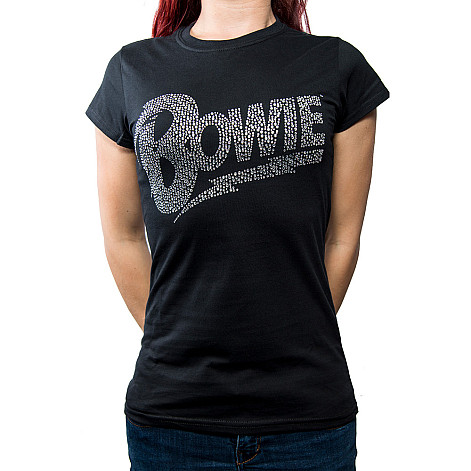 David Bowie tričko, Flash Logo Diamante, dámské