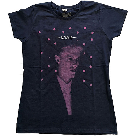 David Bowie tričko, Dots Girly Navy, dámské