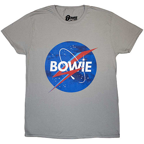 David Bowie tričko, Starman Logo Grey, pánské