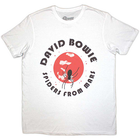 David Bowie tričko, Spiders From Mars White, pánské