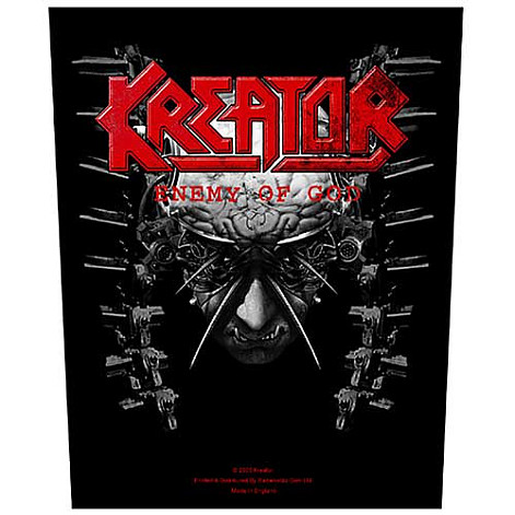 Kreator nášivka na záda 30x27x36 cm, Enemy Of God