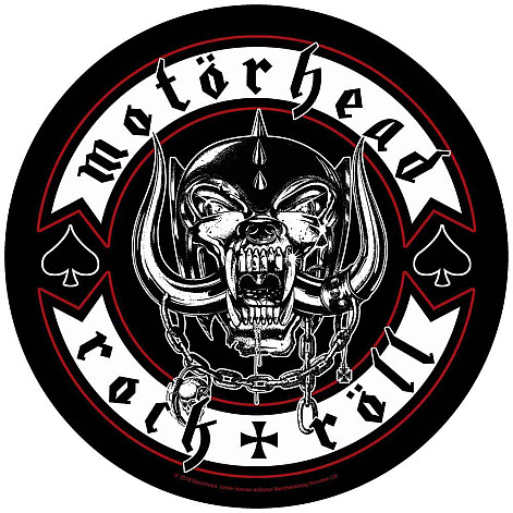 Motorhead nášivka na záda CO+PES průměr 29 cm, Biker Black