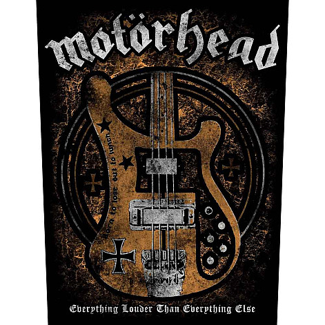 Motorhead nášivka na záda CO+PES 30x27x36 cm, Lemmy's Bass Black