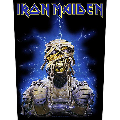 Iron Maiden nášivka na záda 30x27x36 cm, Powerslave Eddie, unisex