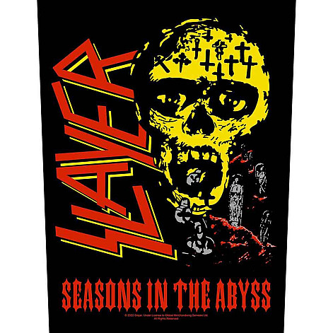 Slayer nášivka na záda CO+PES 30x27x36 cm, Seasons In The Abyss