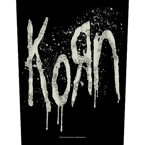 Korn nášivka na záda 30x27x36 cm, Splatter Logo