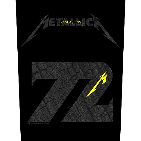 Metallica nášivka na záda 30x27x36 cm, Charred M72