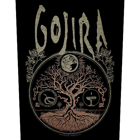 Gojira nášivka na záda 30x27x36 cm, Tree Of Life