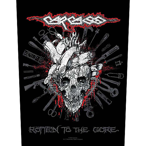 Carcass nášivka na záda 30x27x36 cm, Rotten To The Gore