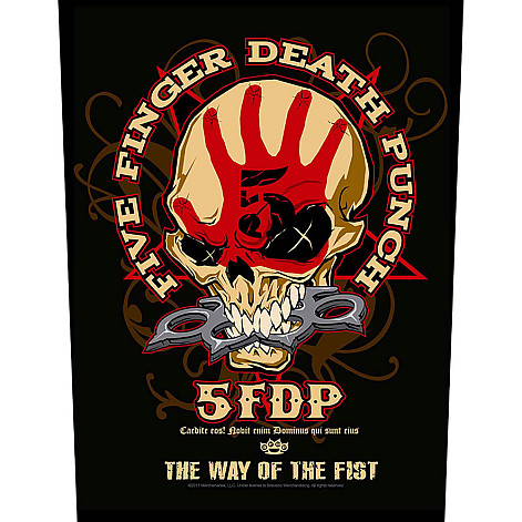 Five Finger Death Punch nášivka na záda 30x27x36 cm, Way Of The Fist