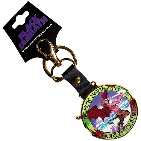 Black Sabbath kovová klíčenka 50mm, World Tour 1978