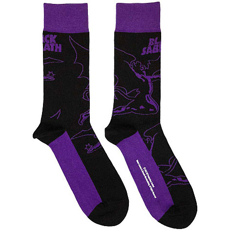 Black Sabbath ponožky, Logo & Demon Black, unisex - velikost 4 až 7 (36 až 40 EU)
