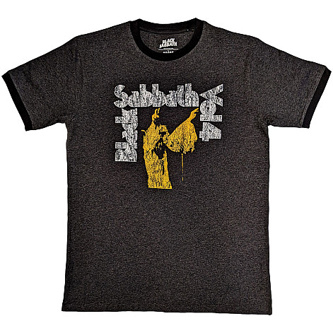 Black Sabbath tričko, Vol 4 Ringer Charcoal Grey, pánské