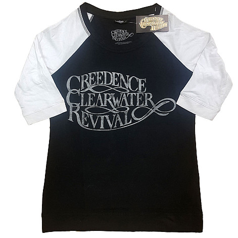 Creedence Clearwater Revival tričko, Vintage Logo Girly Raglan, dámské