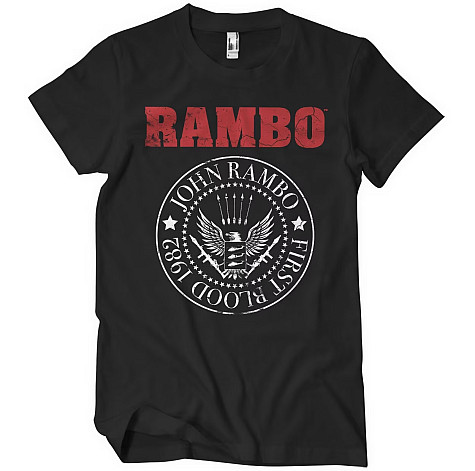 Rambo tričko, First Blood 1982 Seal Black, pánské